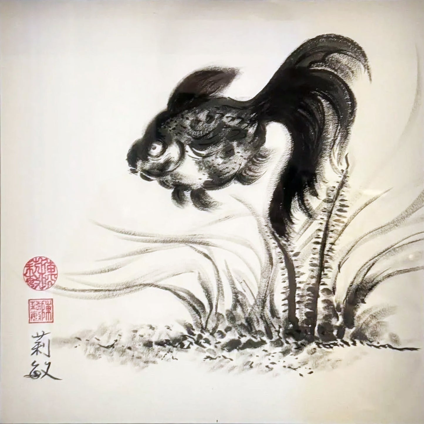 Queenie Chan (QQ) - Charity Art Exhibition: 專心做自己喜歡的事情  一條魚也很開心